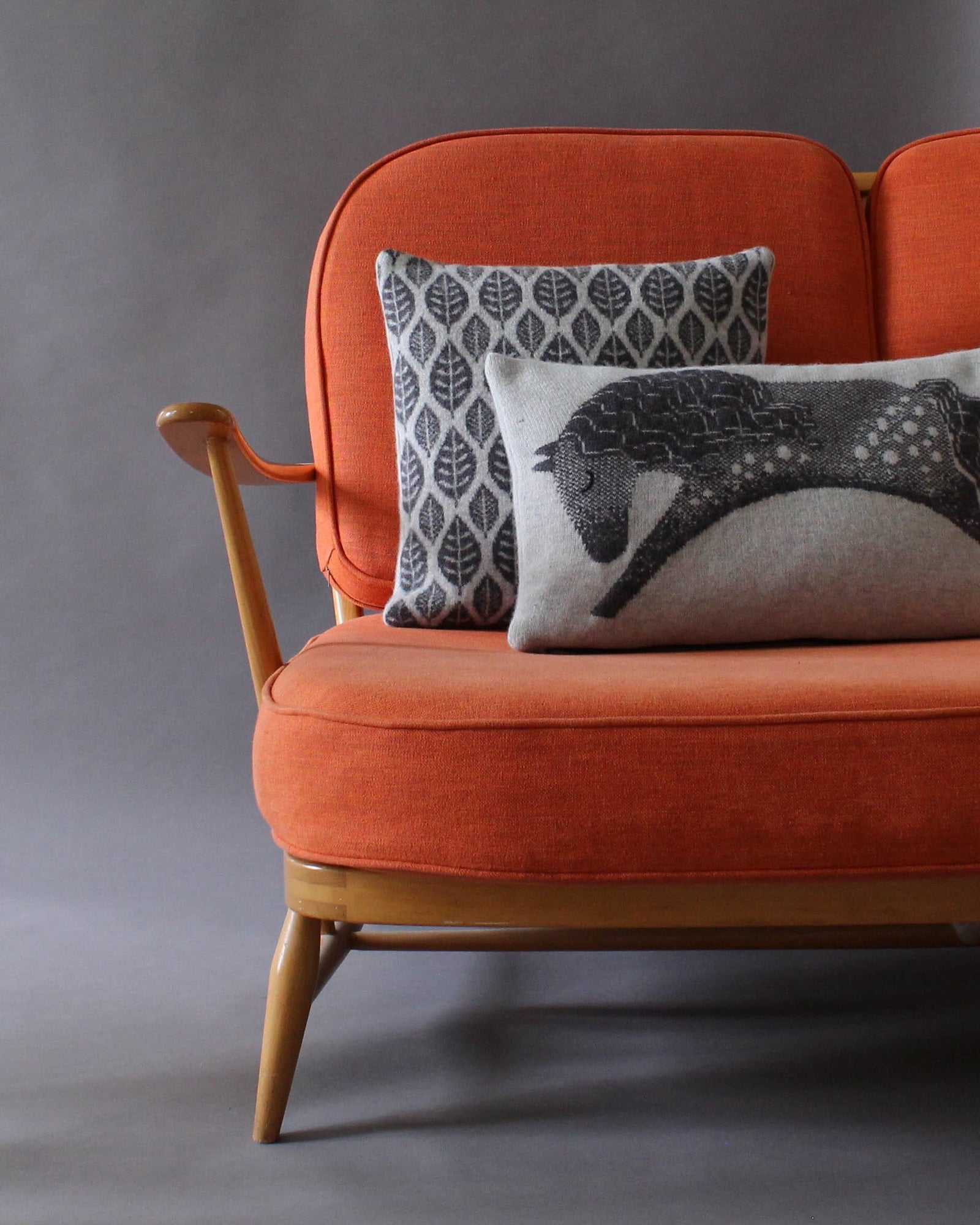 Sally Nencini Lambswool Cushion Dapple Horse - BouChic 