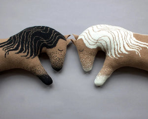 Sally Nencini Lambswool Horse Toy BouChic 