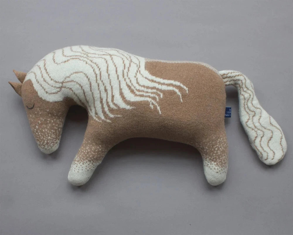 Sally Nencini Lambswool Horse Toy BouChic 