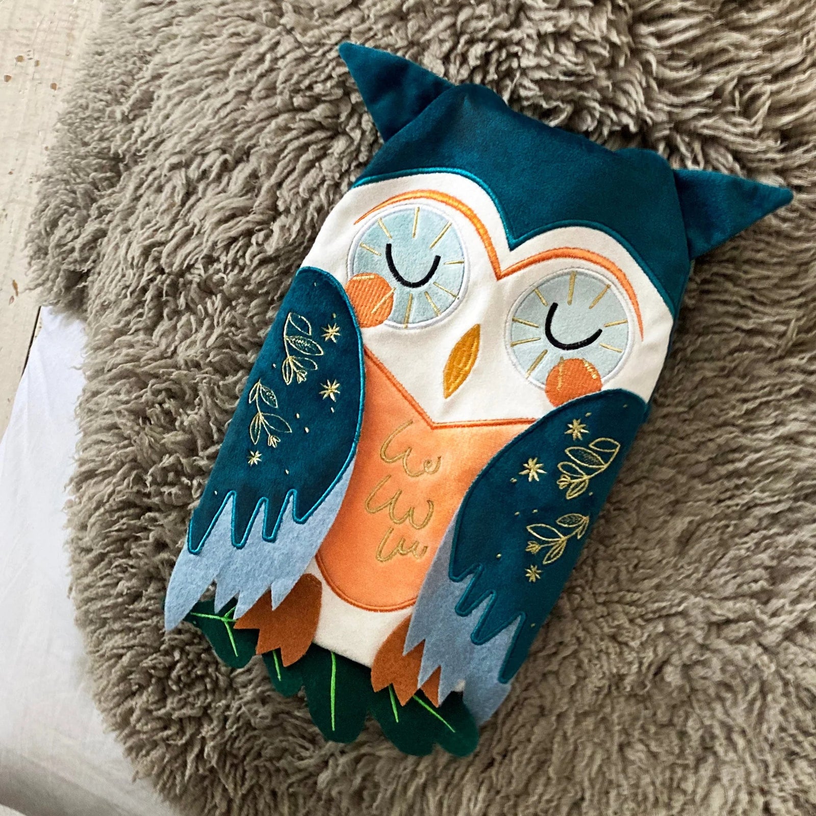 Secret Garden Owl Hot Water Bottle - BouChic 