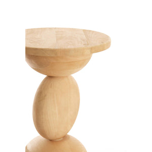 Side Table Mirto Wood Matt Natural - BouChic
