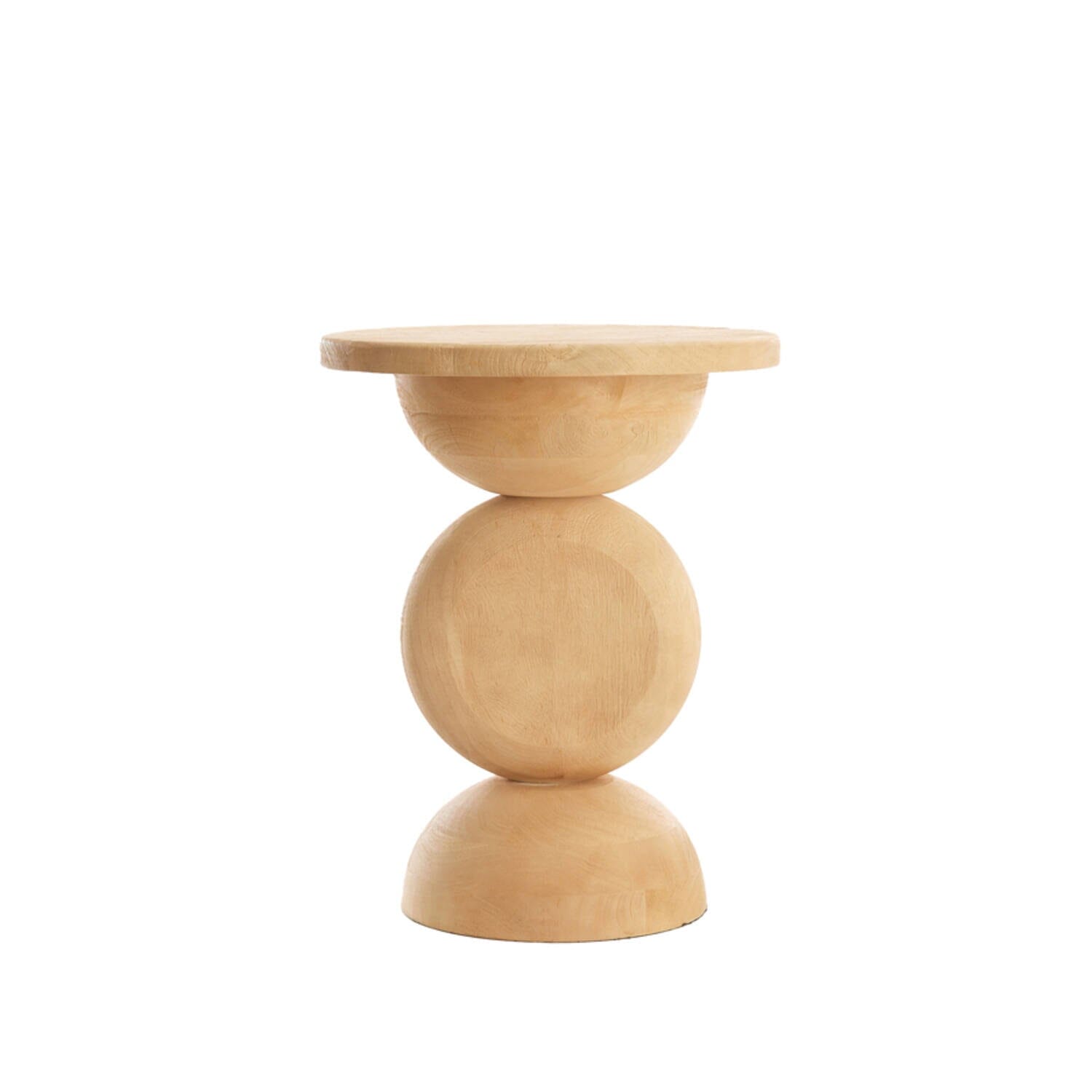 Side Table Mirto Wood Matt Natural - BouChic