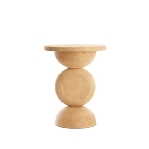 Side Table Mirto Wood Matt Natural - BouChic