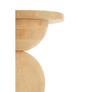 Side Table Mirto Wood Matt Natural - BouChic