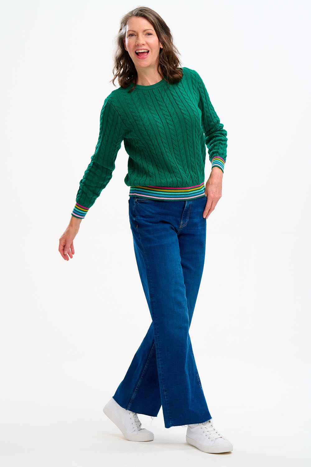 トップス Sugarhill multicolor cable bug knit SUGARHILL MULTICOLOR CABLE BUG KNIT
