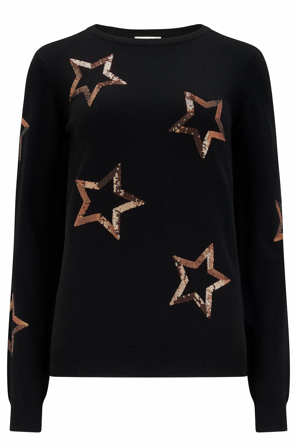 Sugarhill Cece Sequin Jumper Black Bronze - BouChic 
