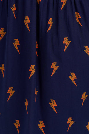 Sugarhill Esther Maxi Smock Dress Navy Lightning Polka dress BouChic | Homeware, Fashion, Gifts, Accessories 