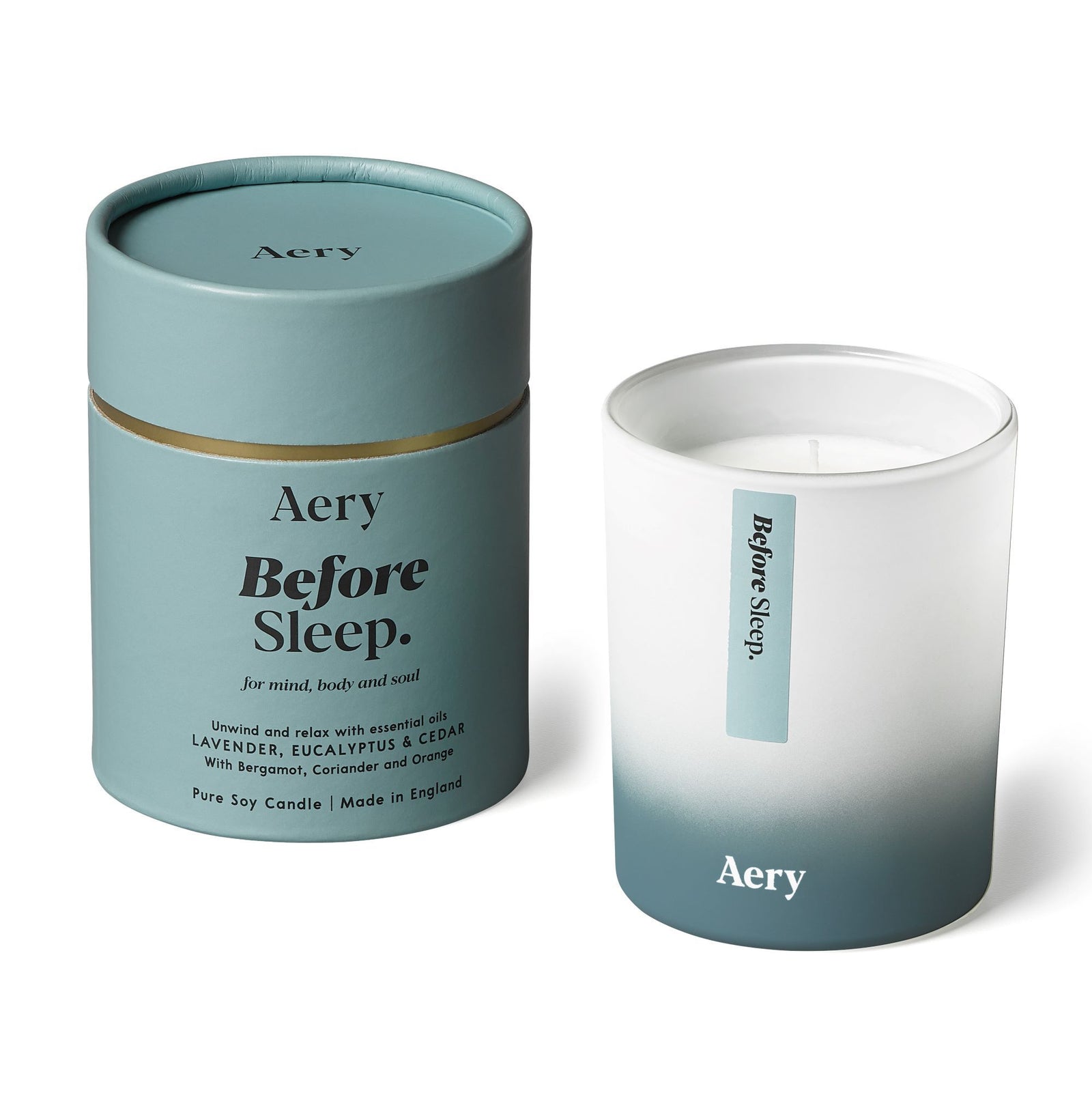 Aery Before Sleep Scented Candle - Lavender Eucalyptus and Cedar - BouChic 