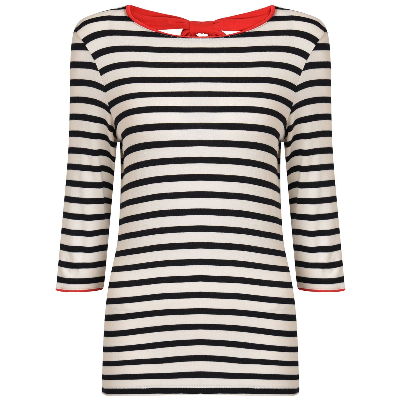 Brigitte Bow Neck Top - BouChic 