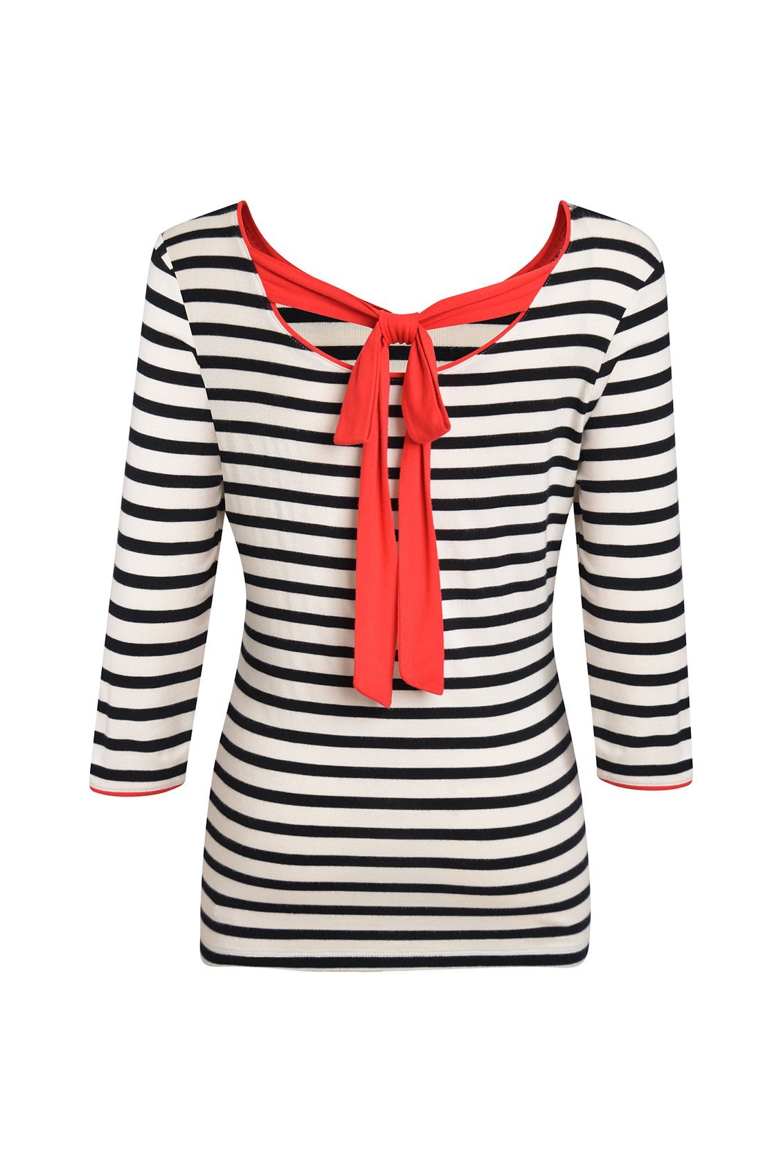 Brigitte Bow Neck Top - BouChic 