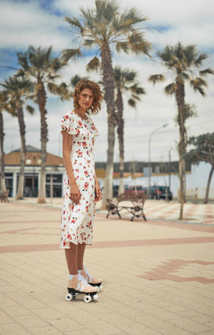 Emily & Fin Celeste Desert Blooms Midi Dress - BouChic 