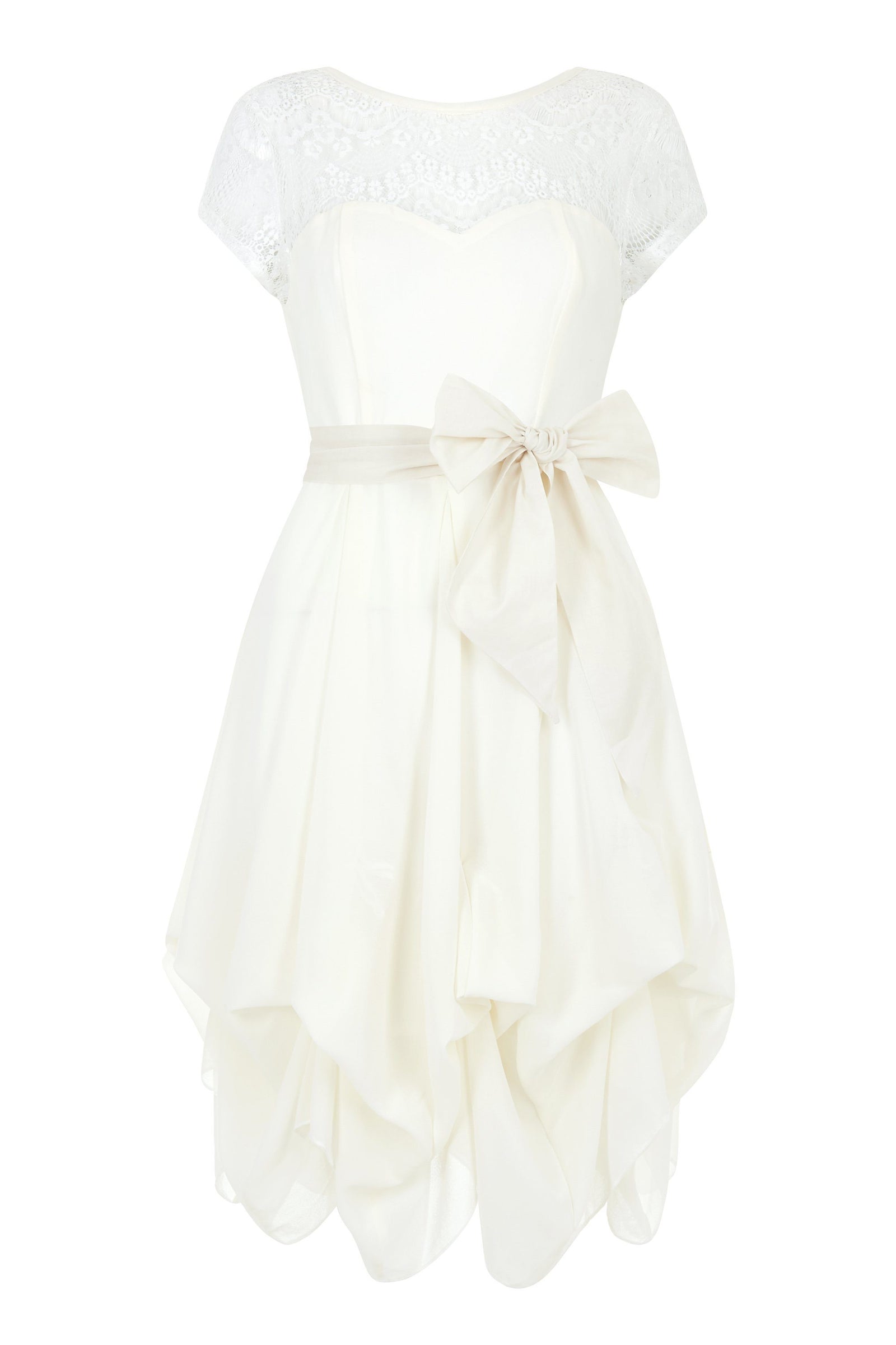 Darcie Eucalyptus Ivory Dress - BouChic 