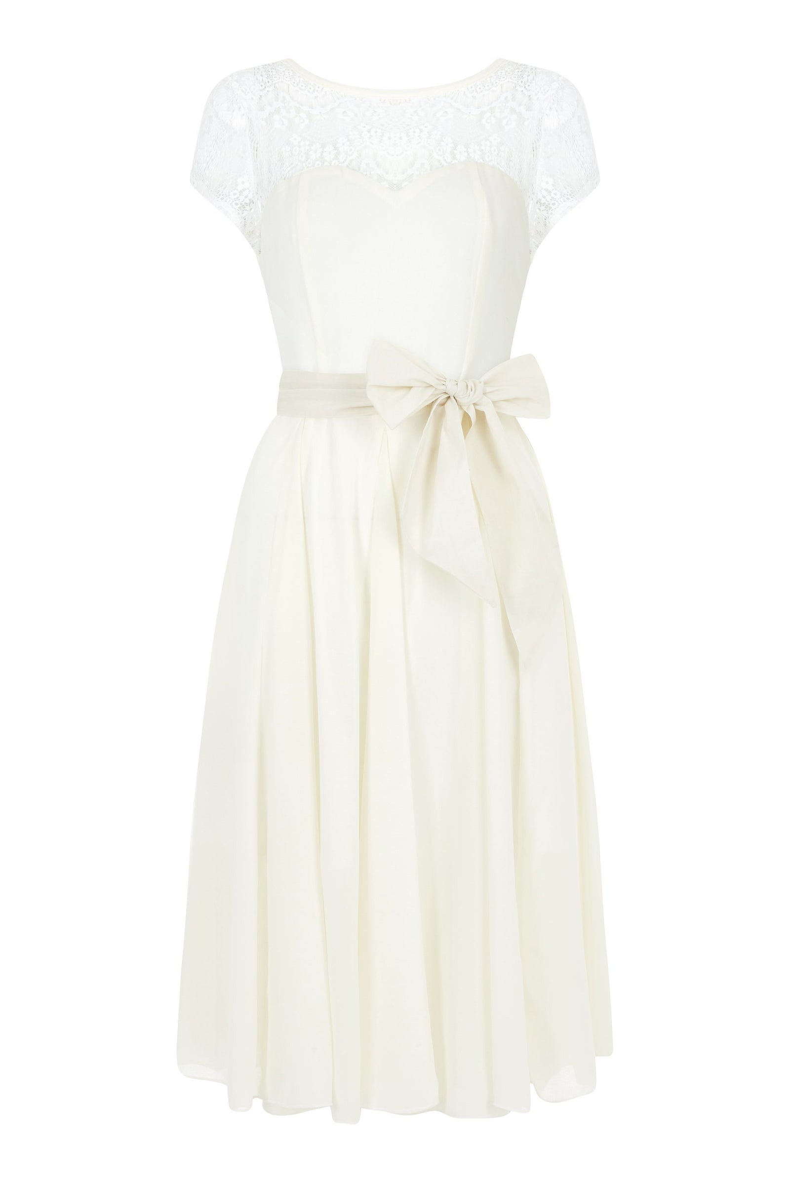 Darcie Eucalyptus Ivory Dress - BouChic 