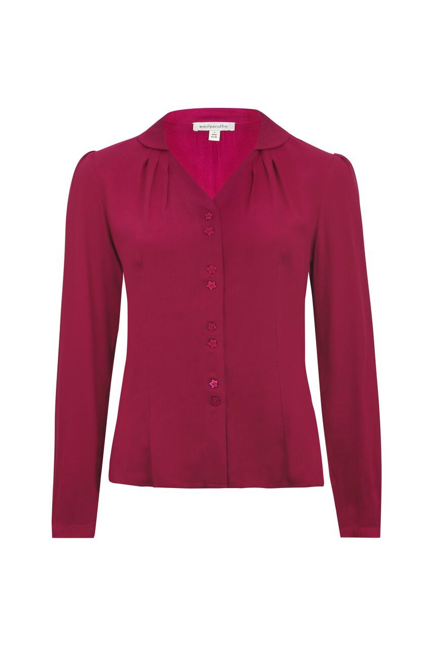 Emily & Fin Elspeth Raspberry Blouse - BouChic 