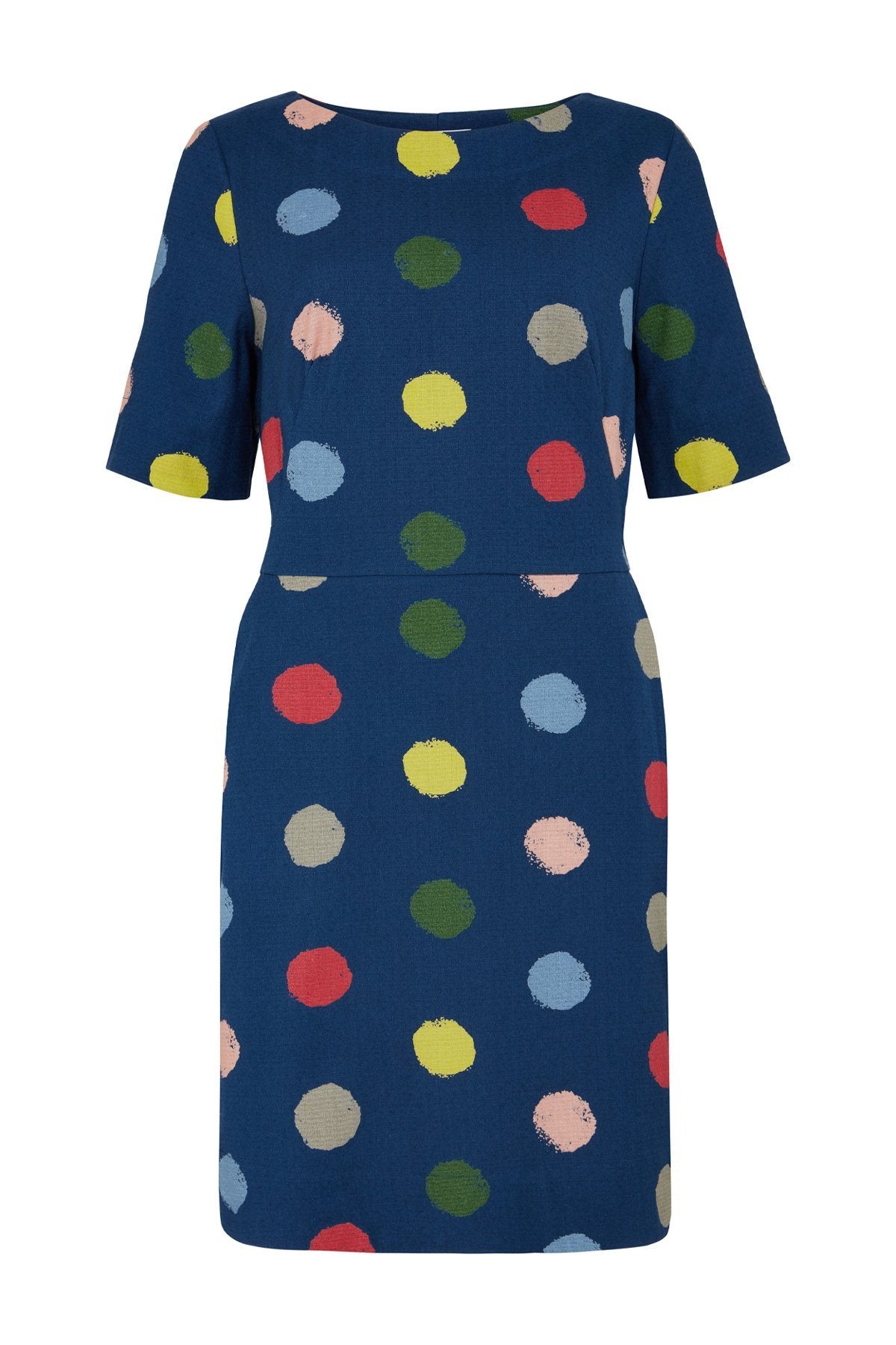 Emily & Fin Aggie Blue Multi Spot Dress - BouChic 