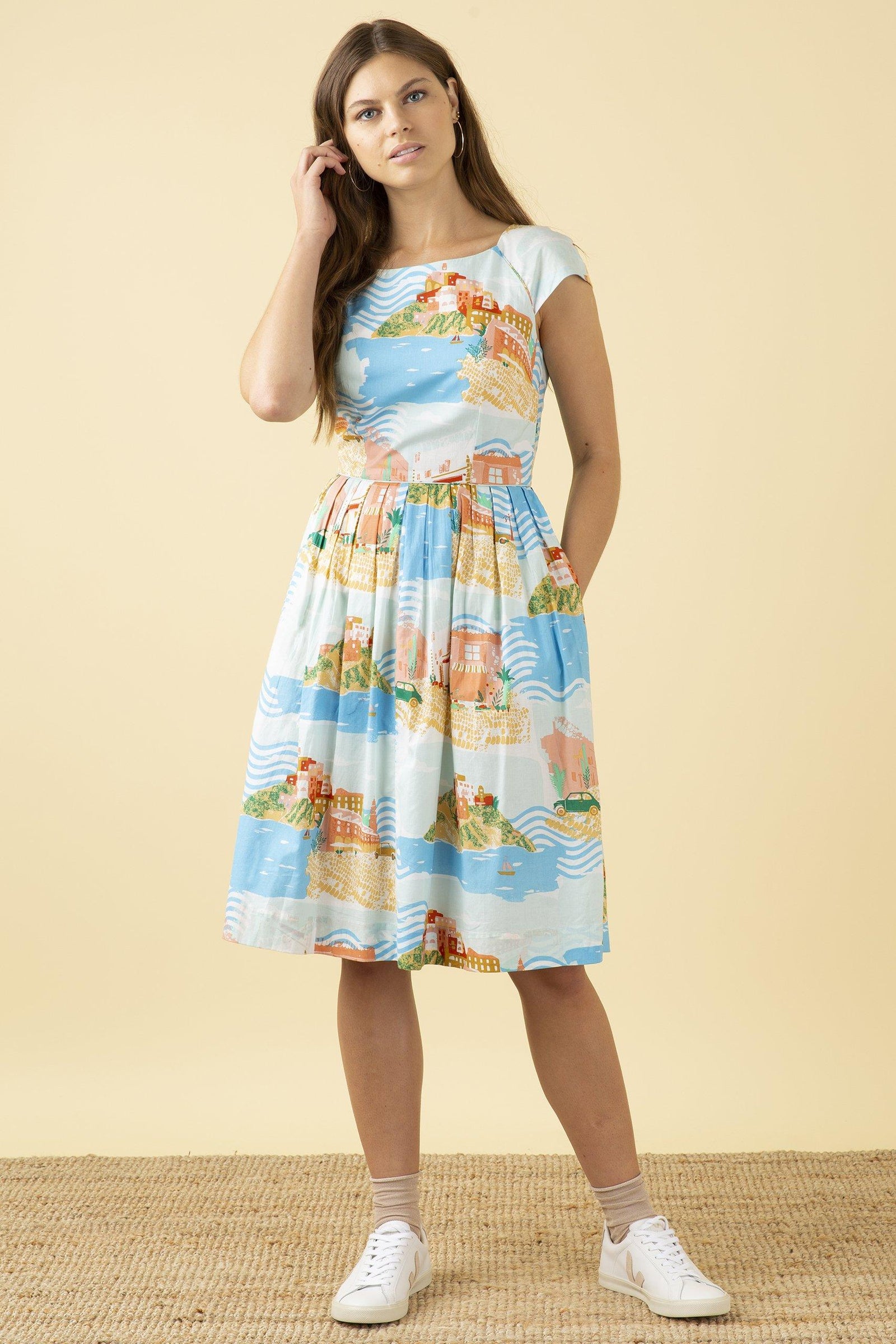 Emily & Fin Claudia Dress Sorrento Summer - BouChic 