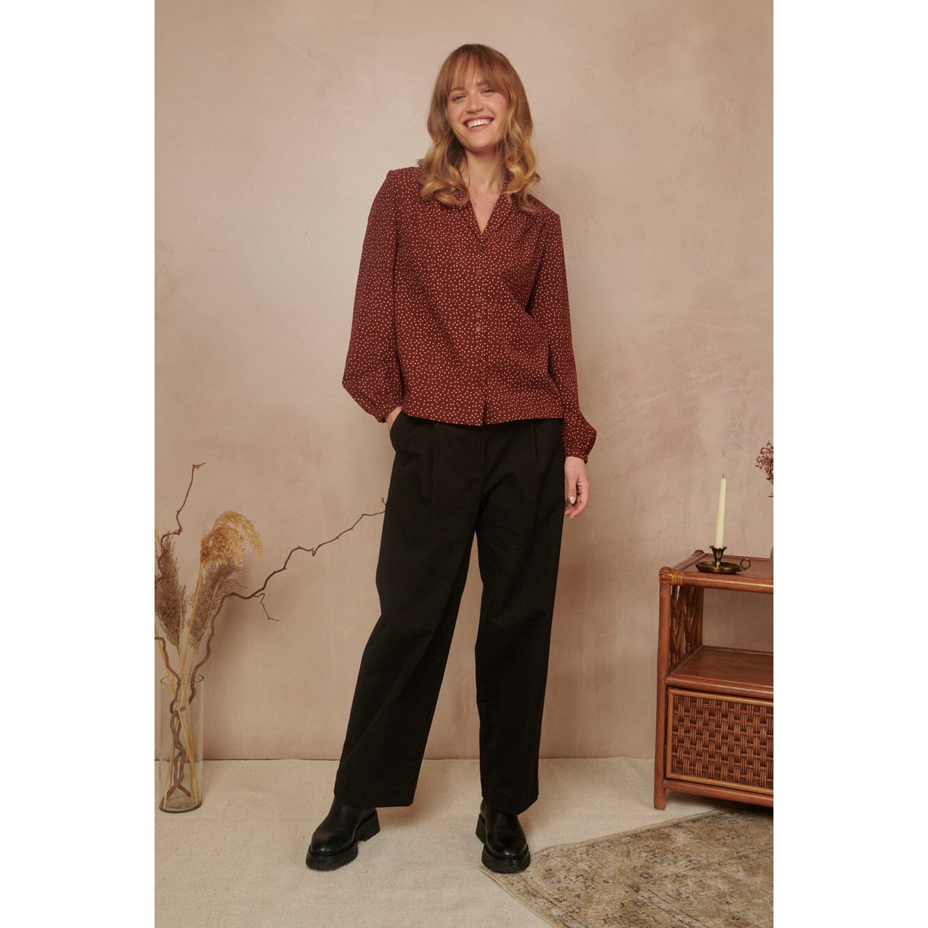 Emily & Fin Edie Blouse Autumn Mini Spot - BouChic 