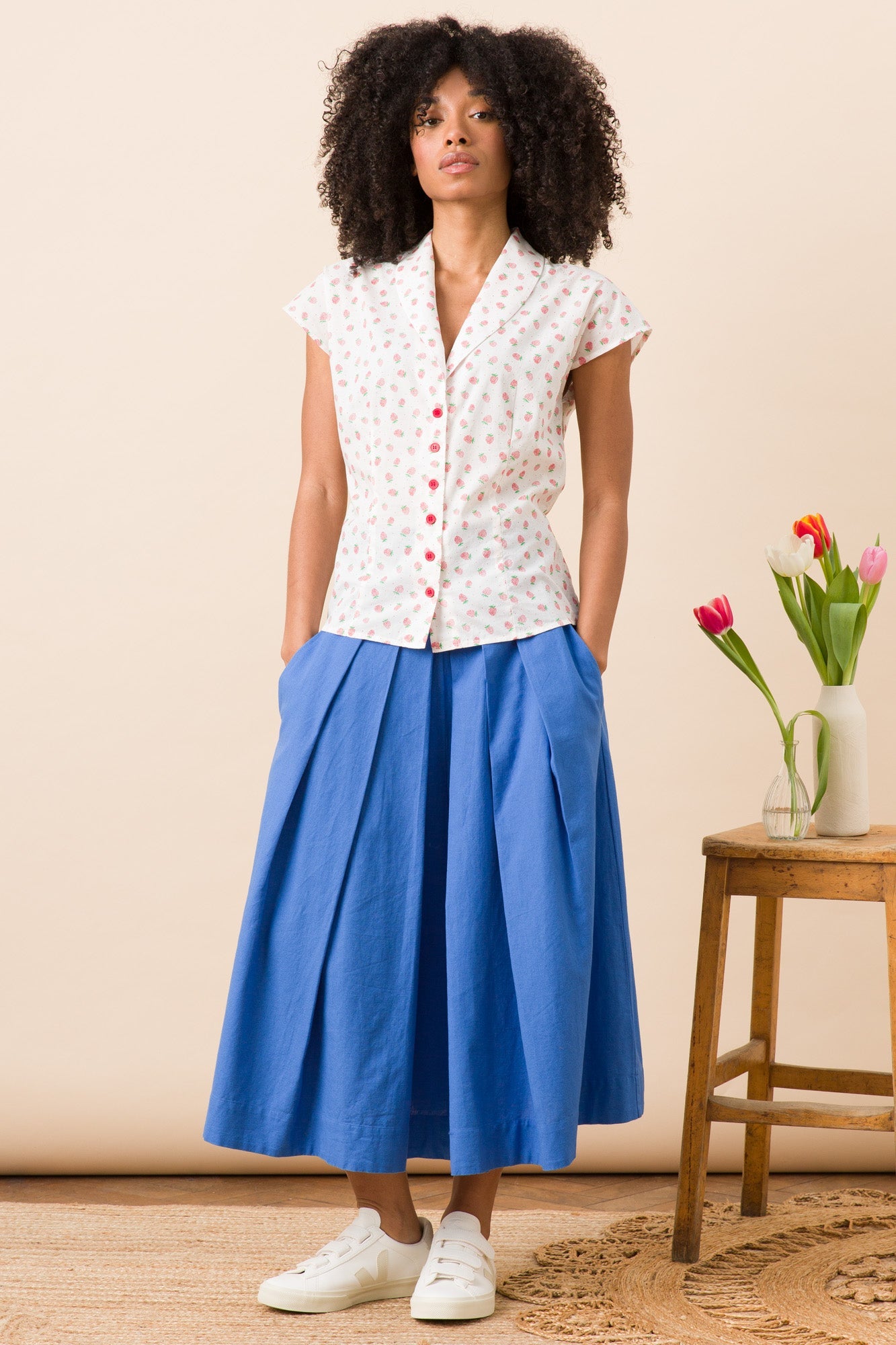 Emily & Fin Evie Blouse Mini Strawberry - BouChic