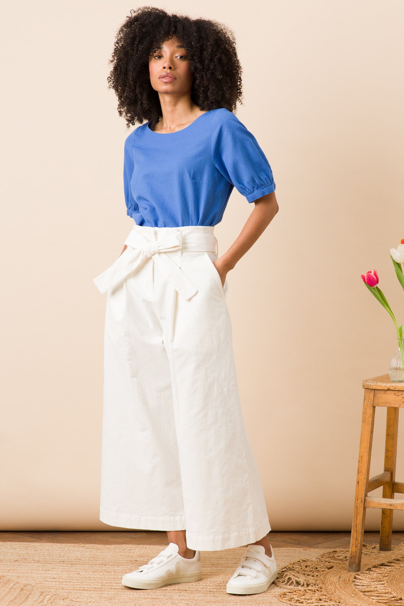 Emily & Fin Gilda Chalk Needlecord Trousers - BouChic 