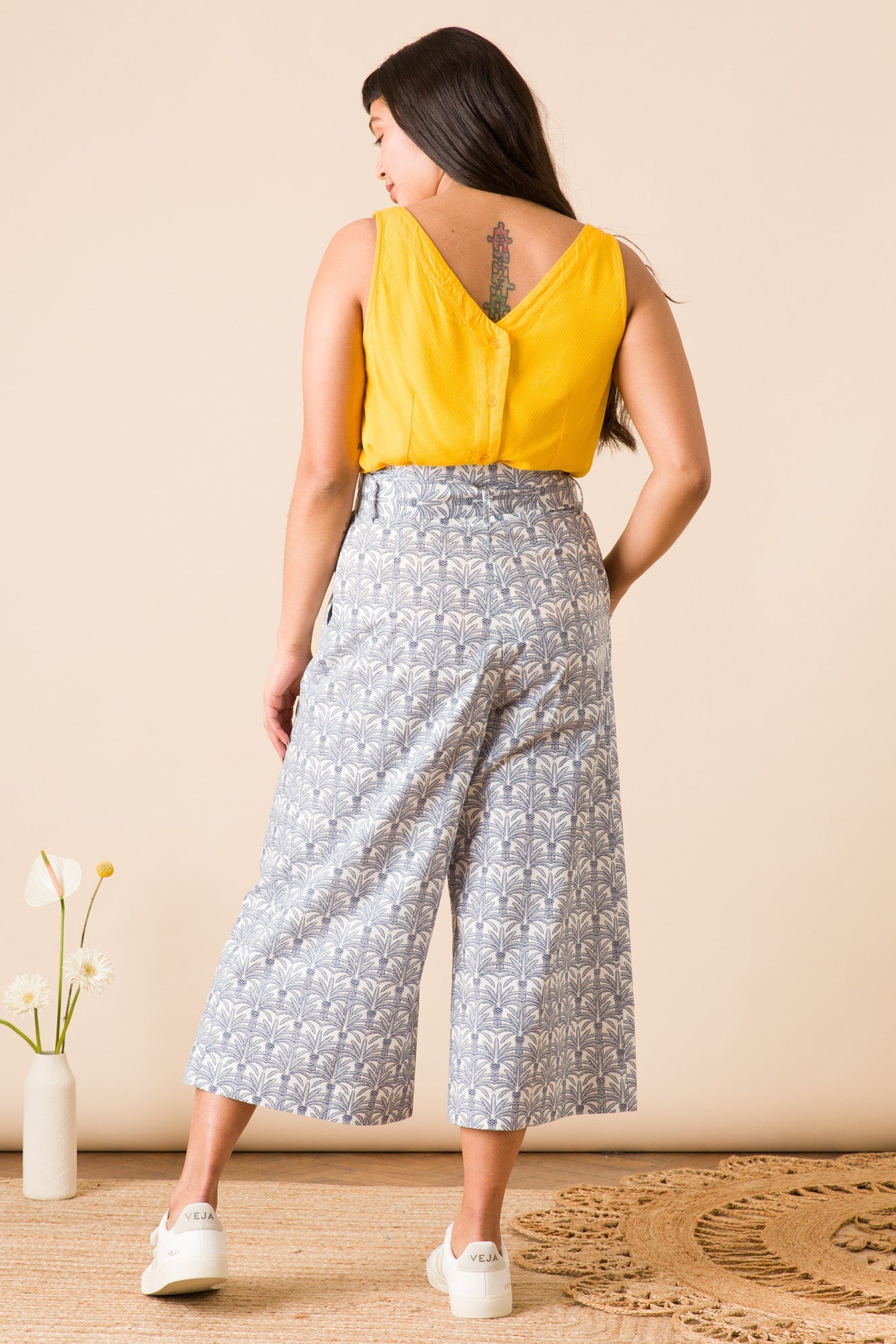 Emily & Fin Gilda Culottes Botanical Palm - BouChic 