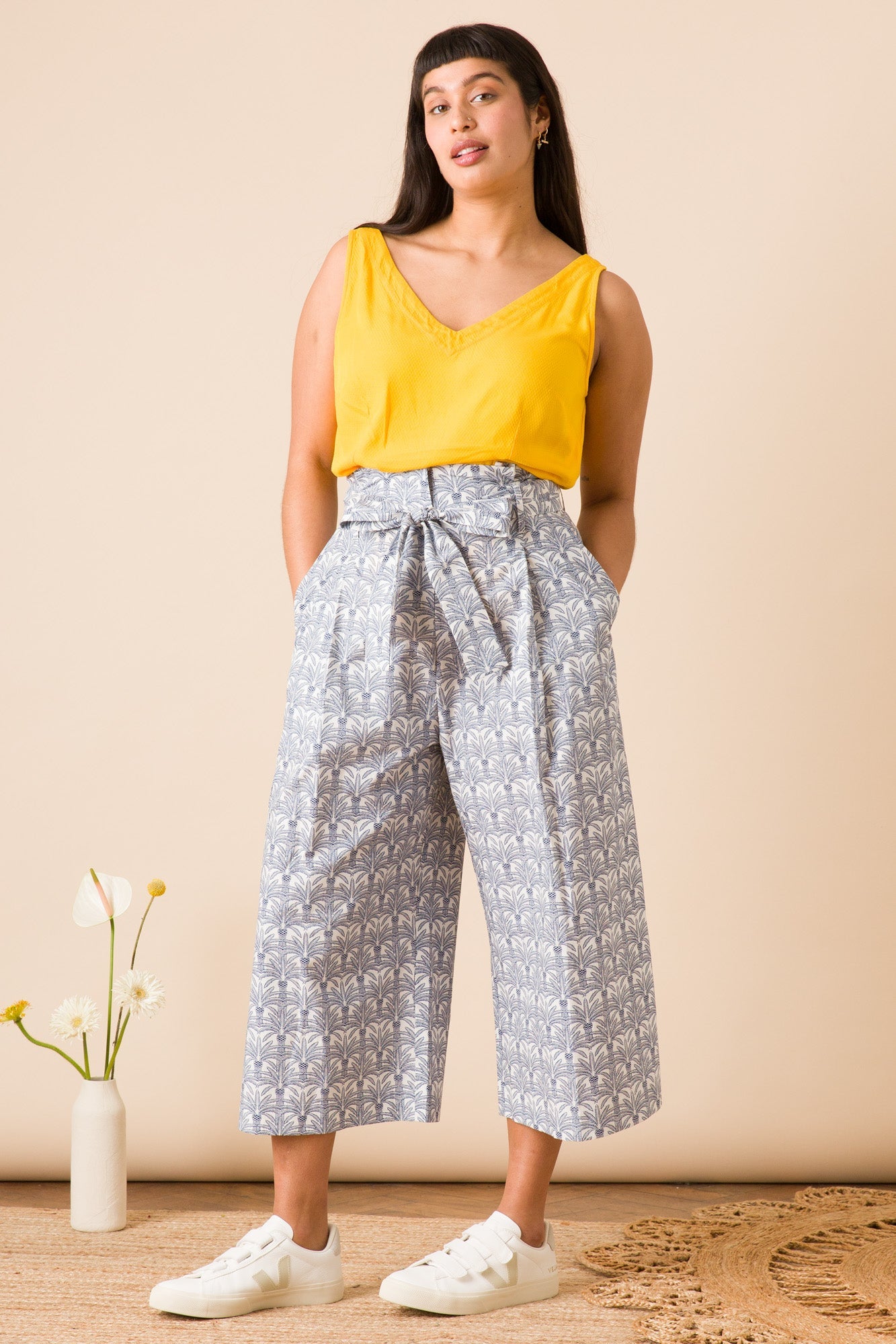 Emily & Fin Gilda Culottes Botanical Palm - BouChic 