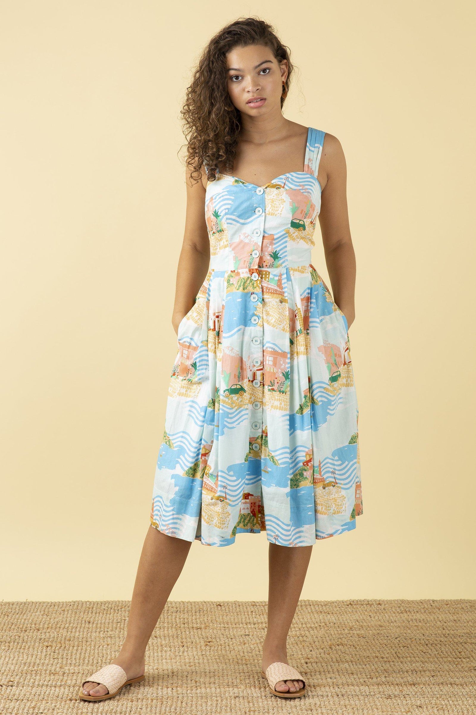 Emily & Fin Jenny Dress Sorrento Summer - BouChic 
