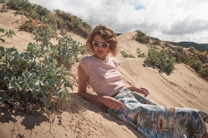 Sandy Pacific Island Paradise Emily & Fin Midi Skirt - BouChic 