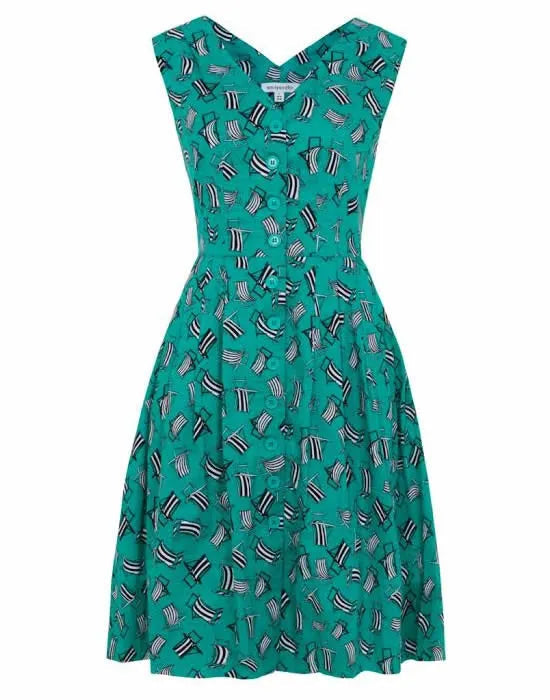 Emily & Fin Scarlet Dress Deckchairs Teal - BouChic 