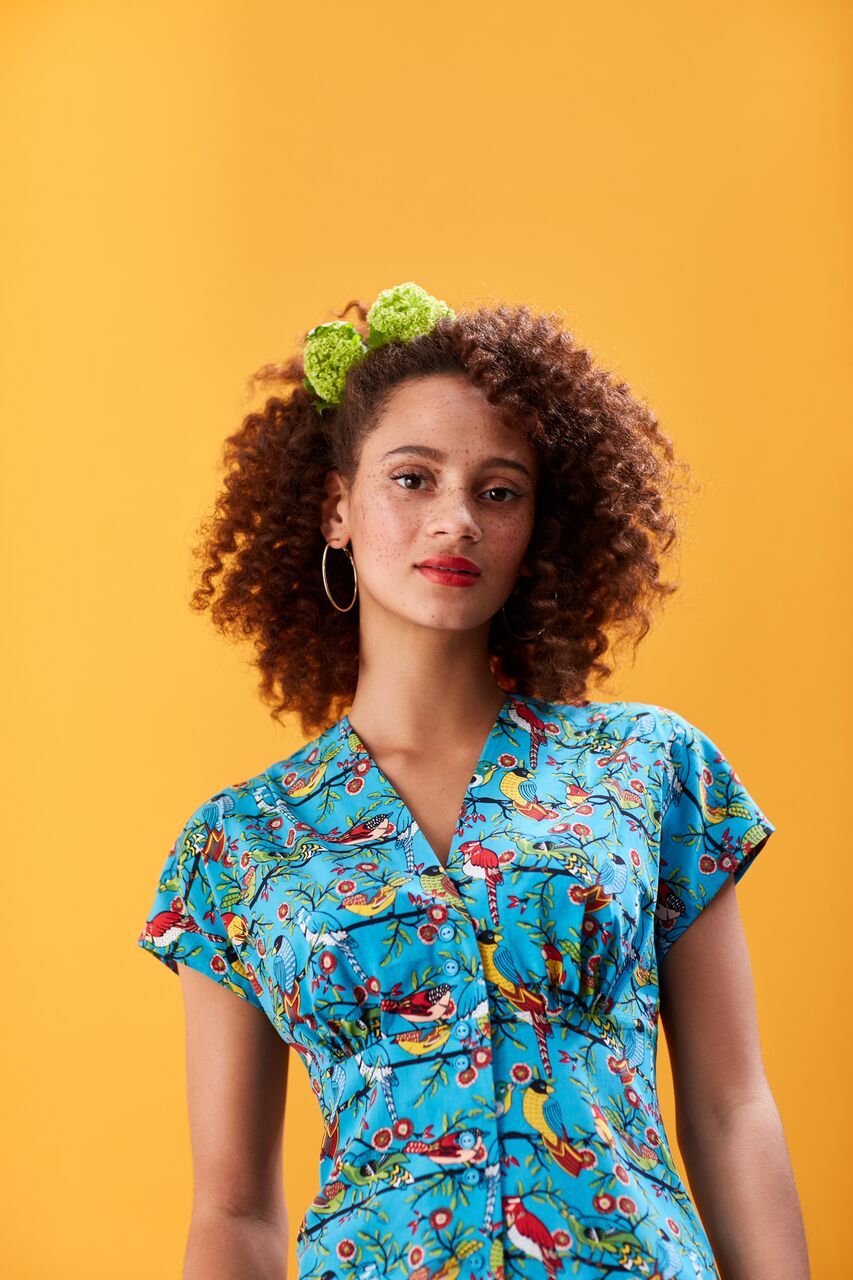 Esther Emily & Fin Top Aztec Birds - BouChic 