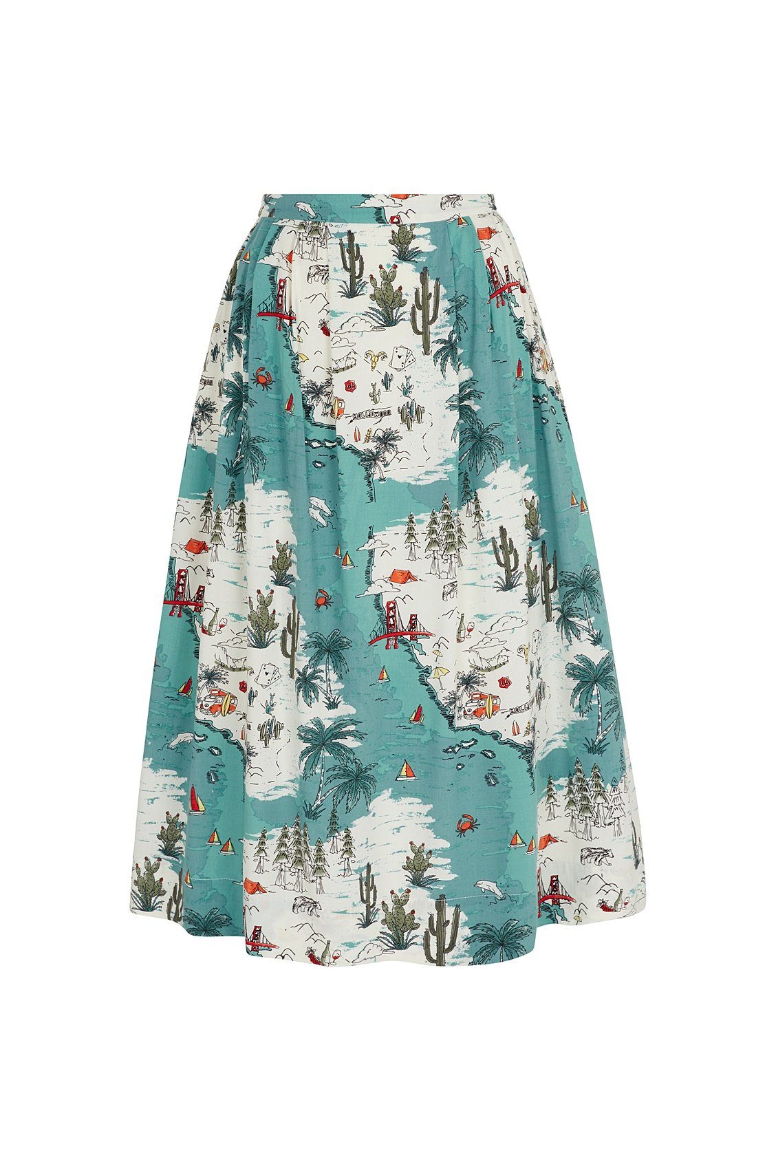 Emily & Fin Faye Golden State Midi Skirt - BouChic 