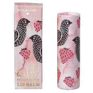 Folklore Wild Strawberry Doves Lip Balm - BouChic 