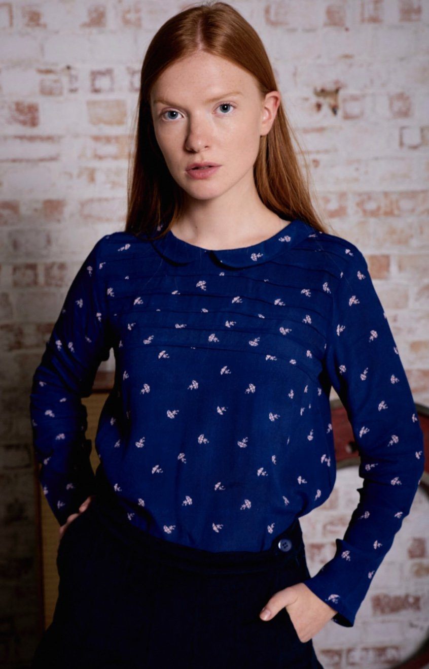 Gemma Pretty Vacant Umbrella Print Top - BouChic 