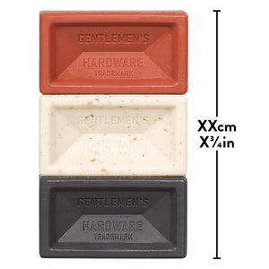 Gentlemen's Hardware Mini Brick Soaps, Pack of 3 - BouChic 