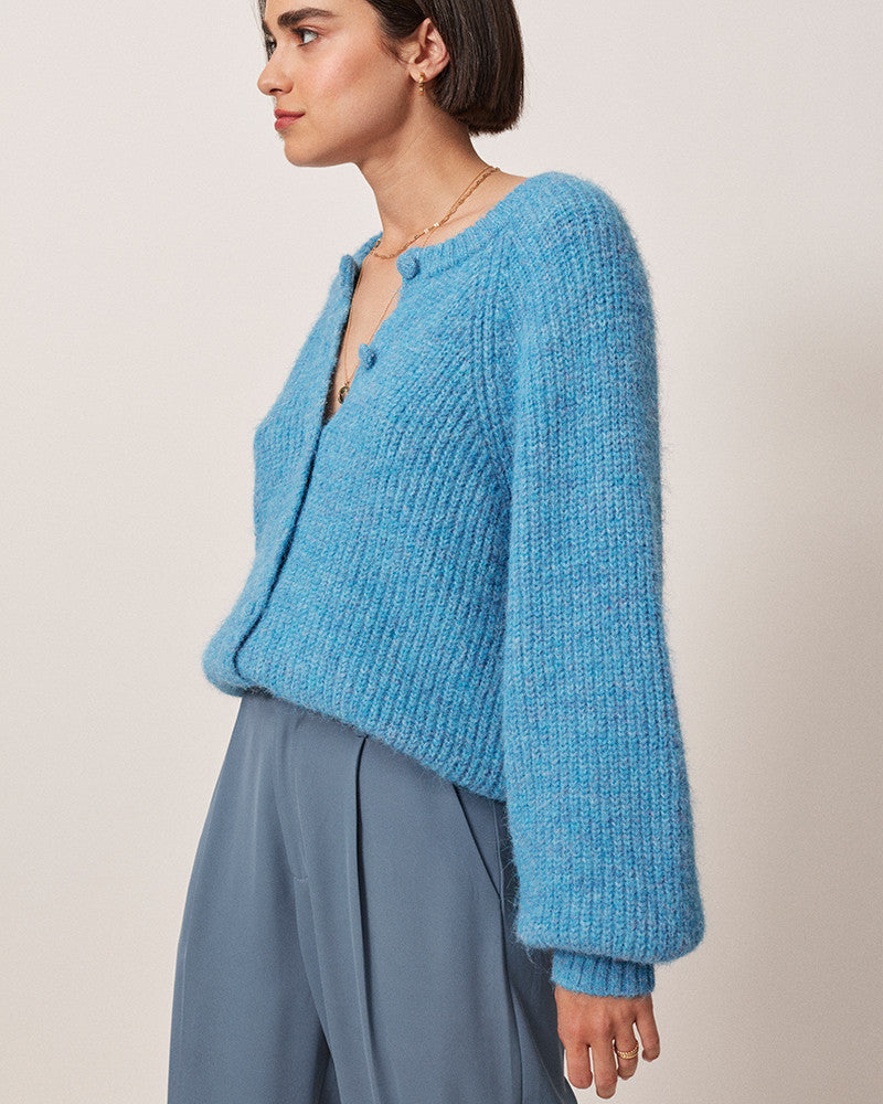 Grace & Mila Gaiton Cardigan Blue - BouChic 