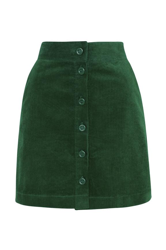 Iris Emily Fin Emerald Cord Skirt