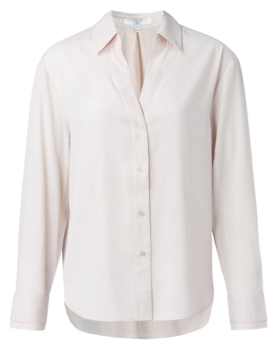 Jacquard Shirt With Double Cuffs Pale Pink - BouChic 