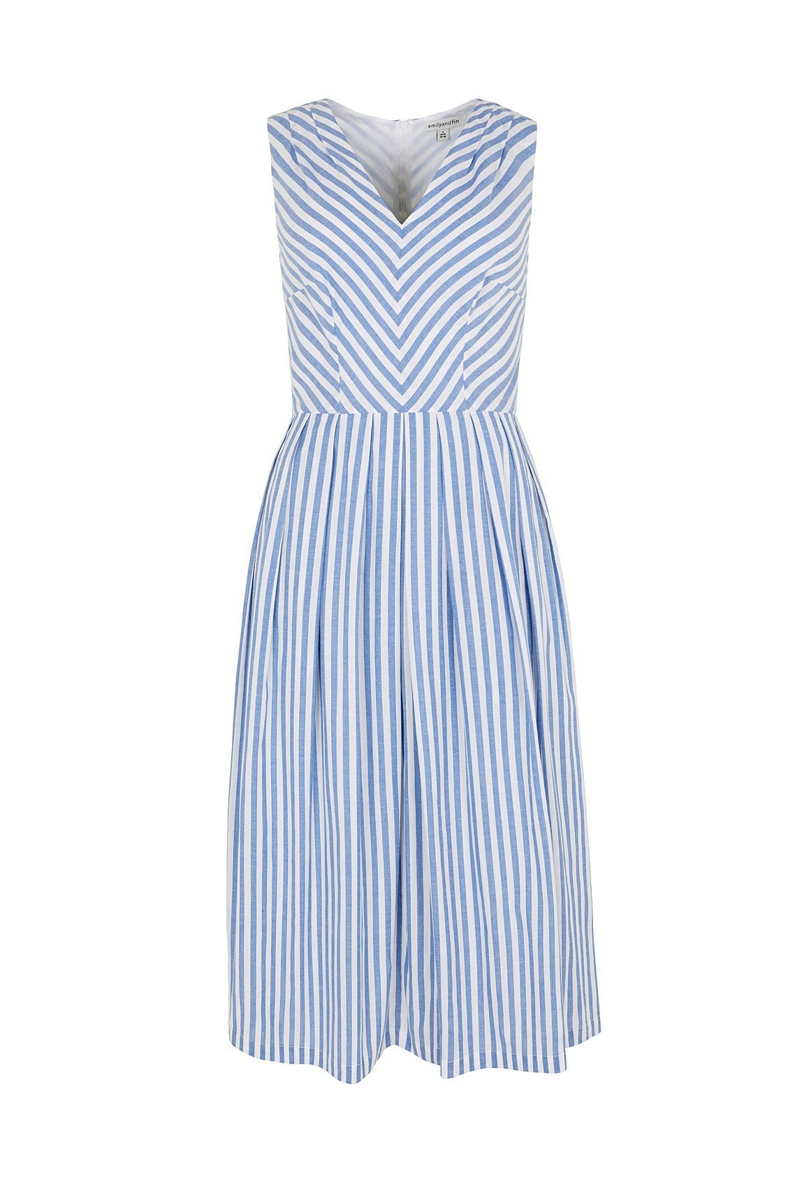 Josie Sunlounger Stripe Midi Dress - BouChic 