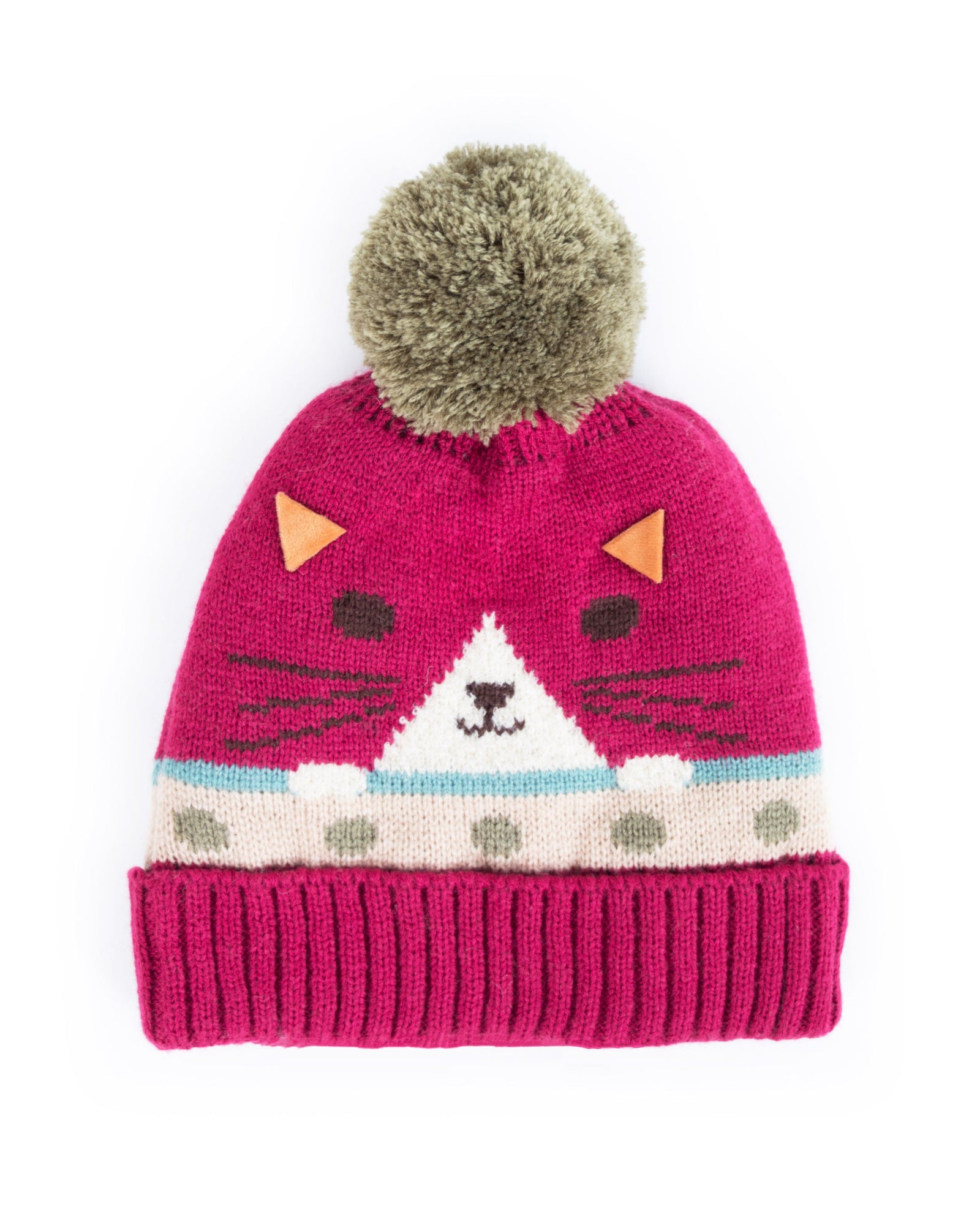 Ladies Cosy Cat Hat Berry - BouChic 
