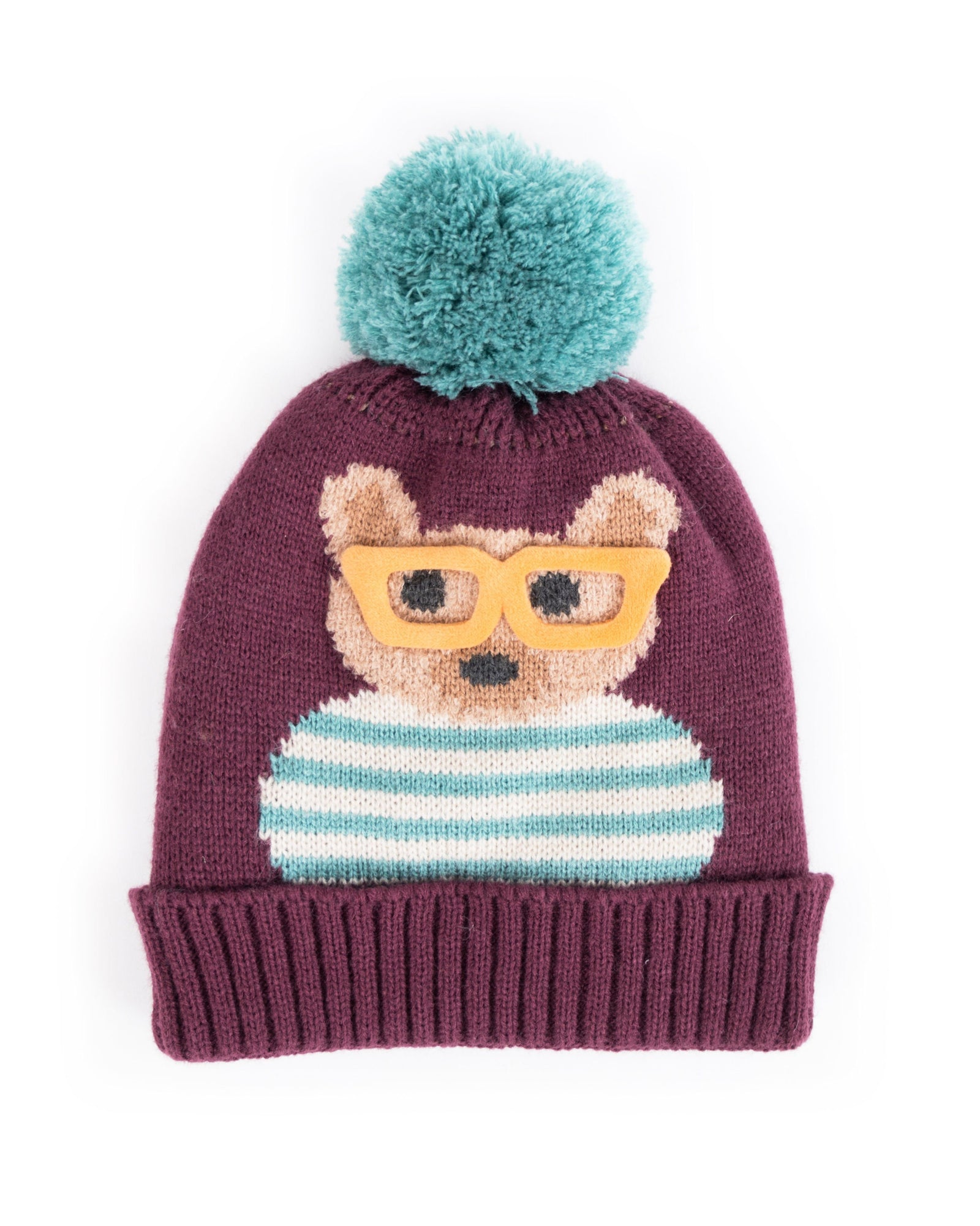 Ladies Cosy Teddy Hat Damson - BouChic 