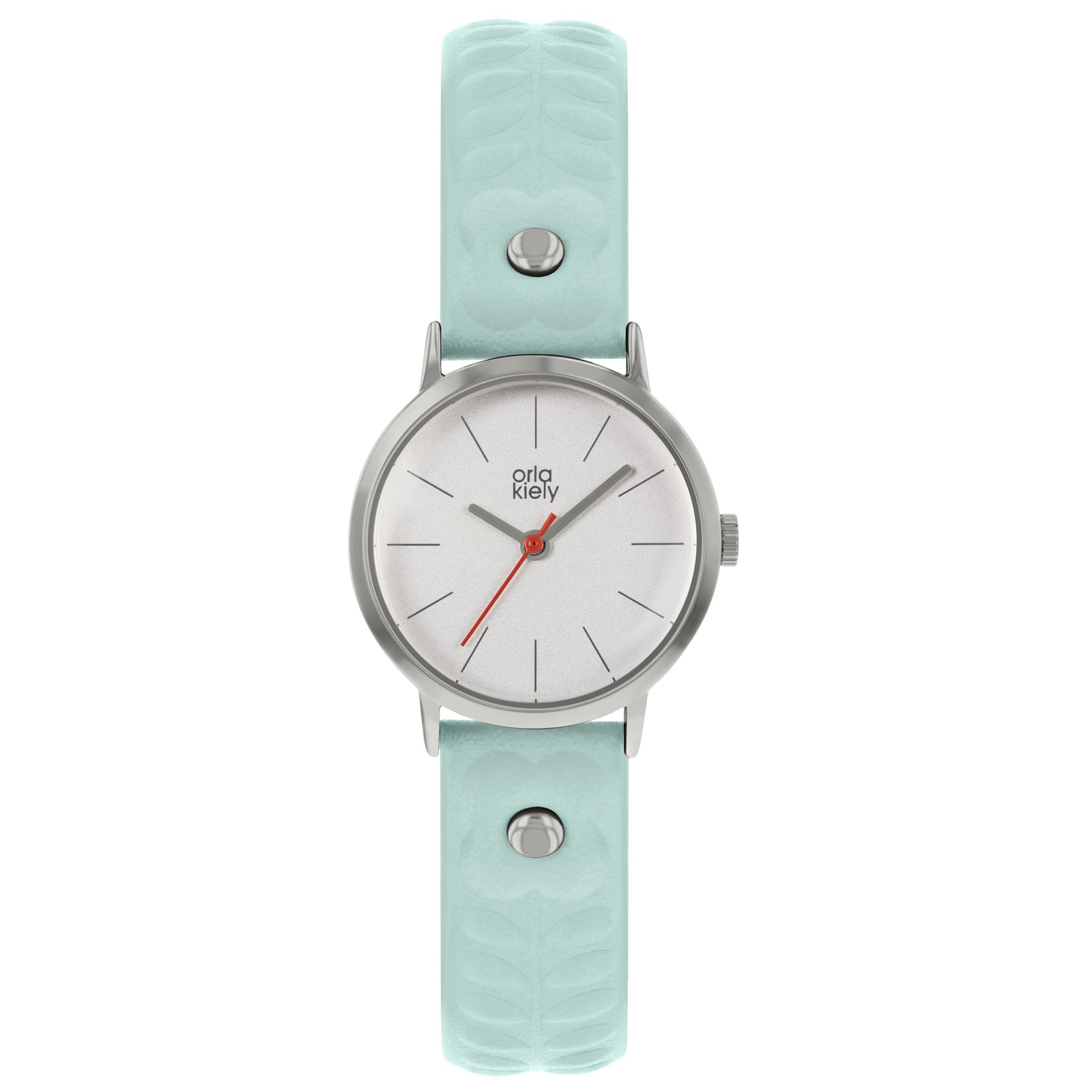 Ladies Light Blue Leather Strap Watch - BouChic 
