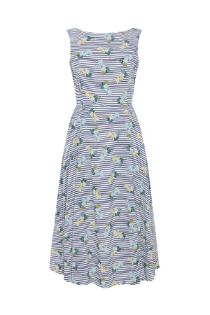 Lemon Stripe Dress - BouChic 
