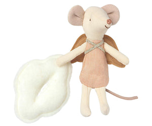 Maileg Angel Stories Big Sister Mouse in a Book - BouChic 