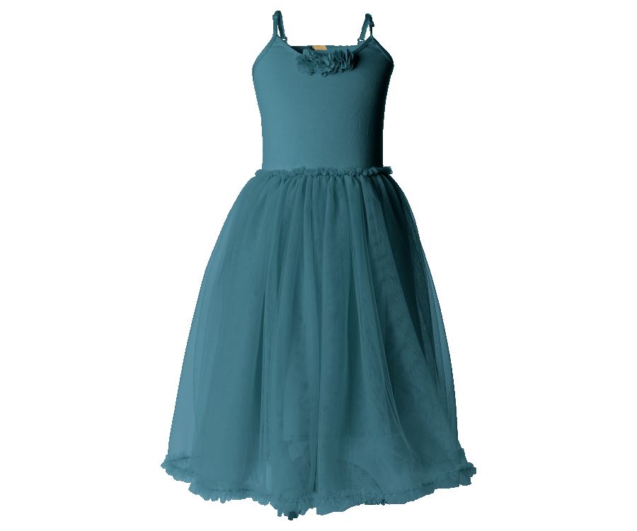 Maileg Ballerina Dress 2-3 years Petrol Blue - BouChic 