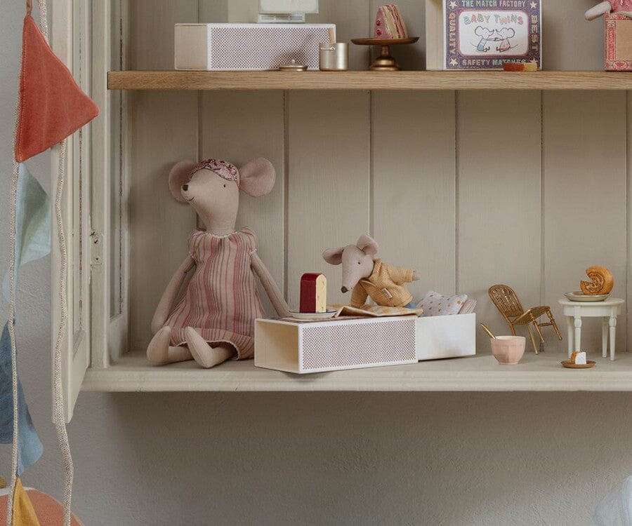 Maileg Big Brother Mouse in Matchbox Yellow Shirt - BouChic 