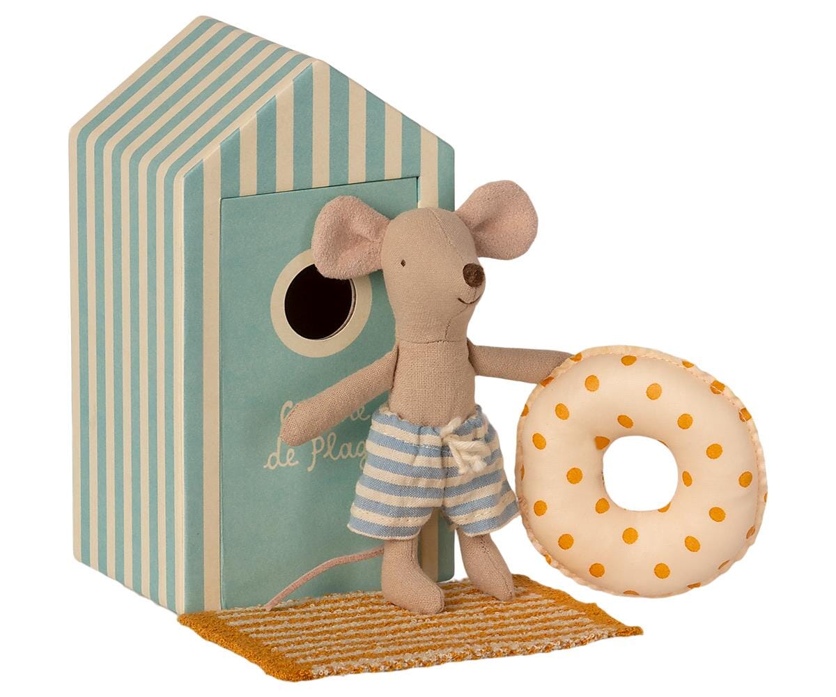 Maileg Little Brother Mouse & Cabin - BouChic 