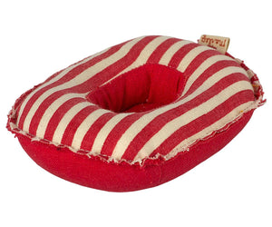 Maileg Rubber Boat Little Mouse Red Stripe - BouChic 