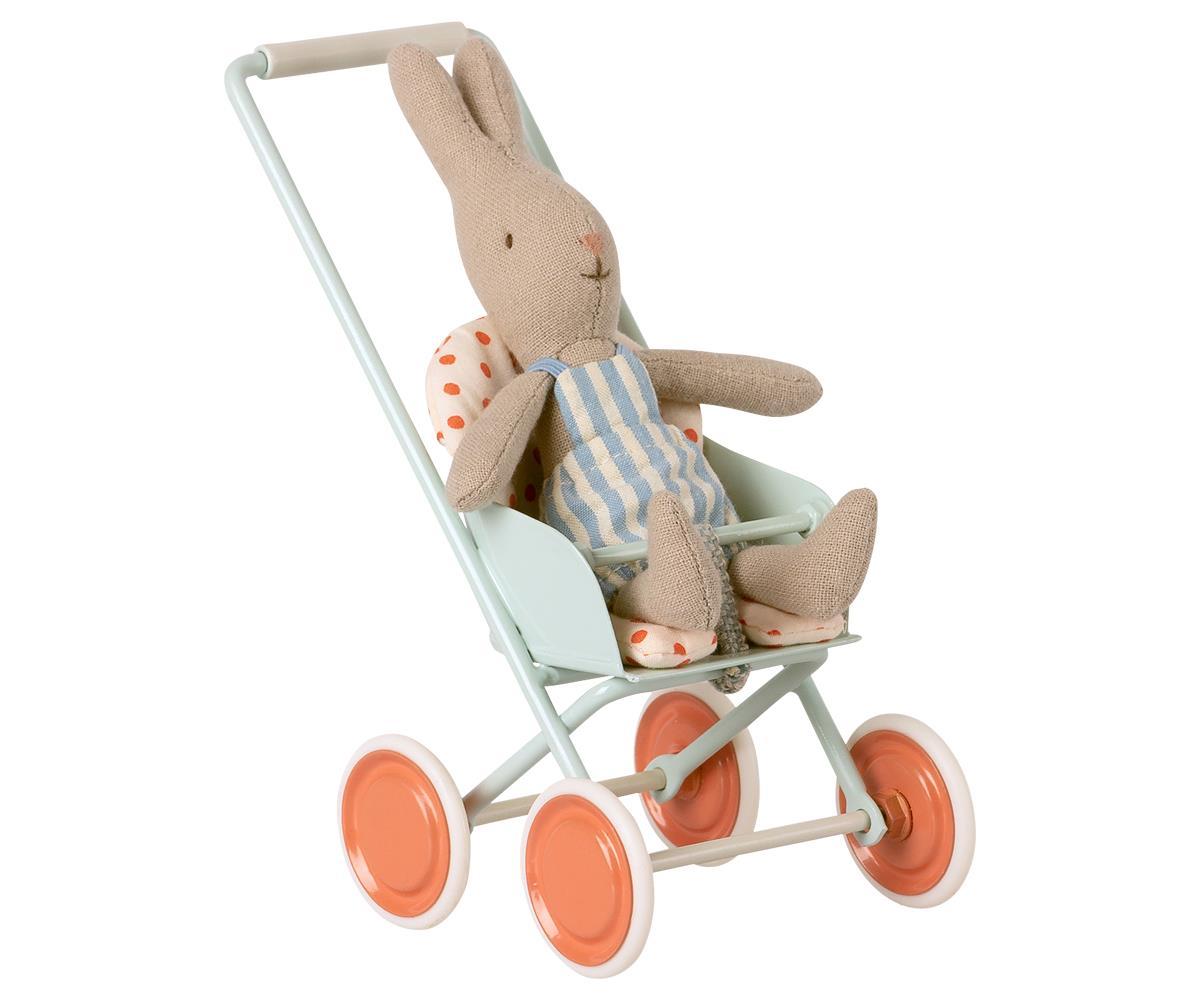 Maileg Stroller Micro Sky Blue - BouChic 