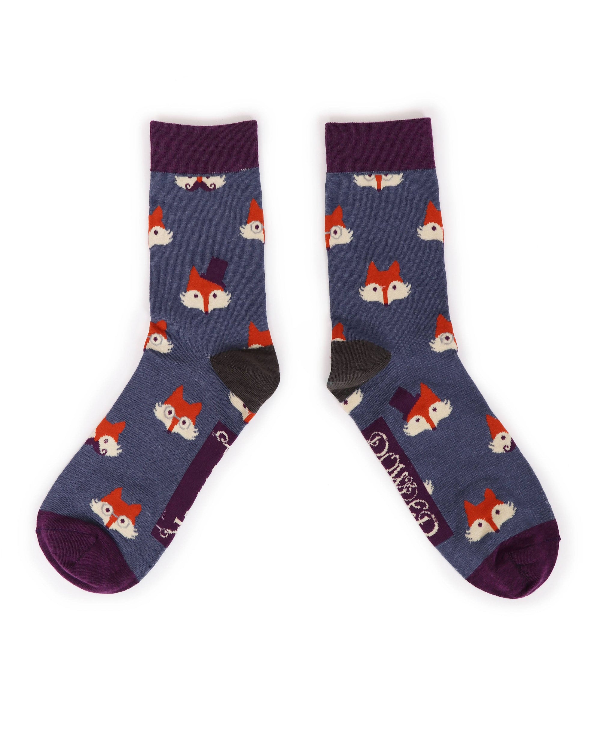 Foxy Ankle Bamboo Socks For Men Denim - BouChic 