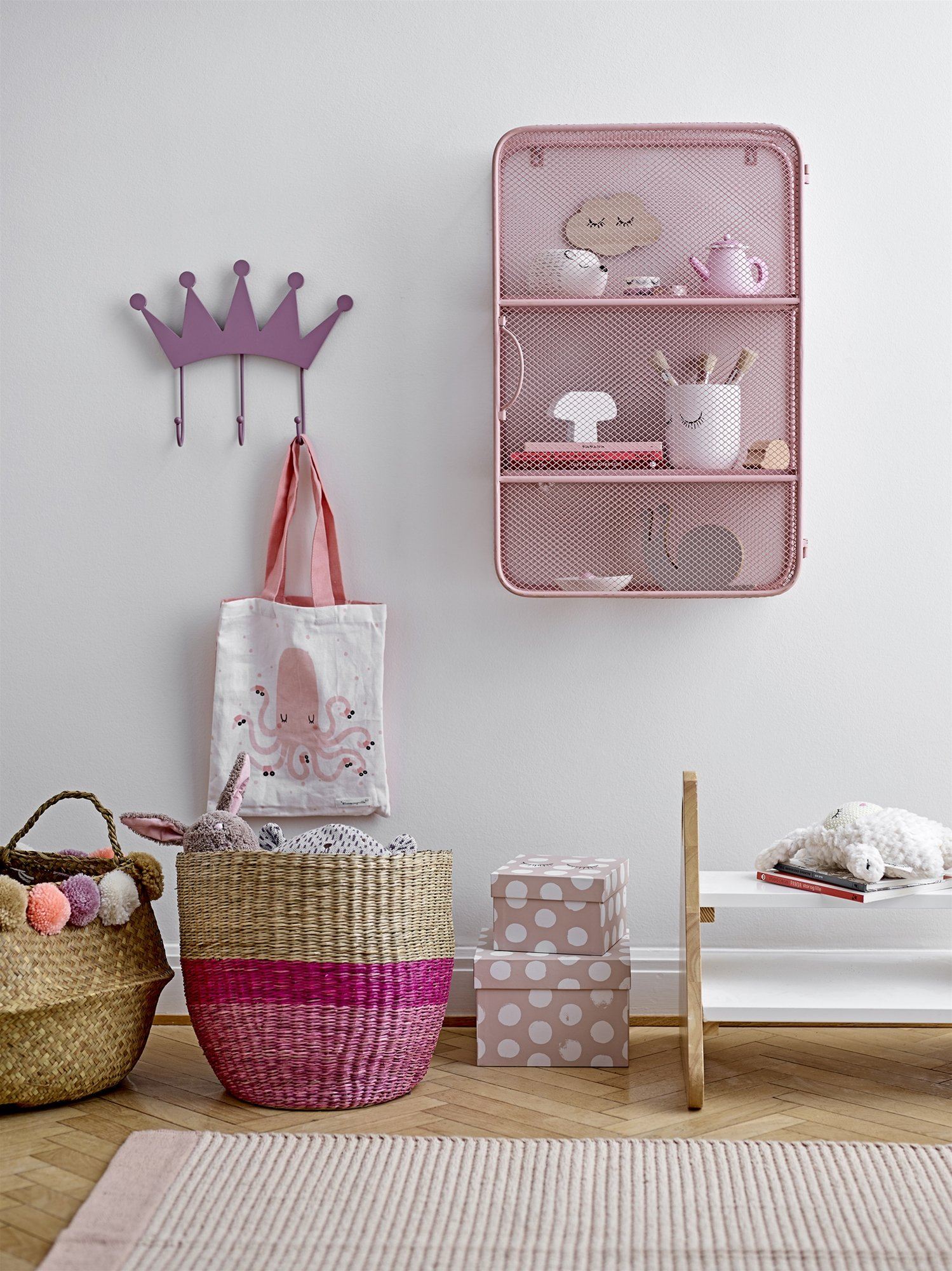 Metal Wall Cabinet - Rose - BouChic 