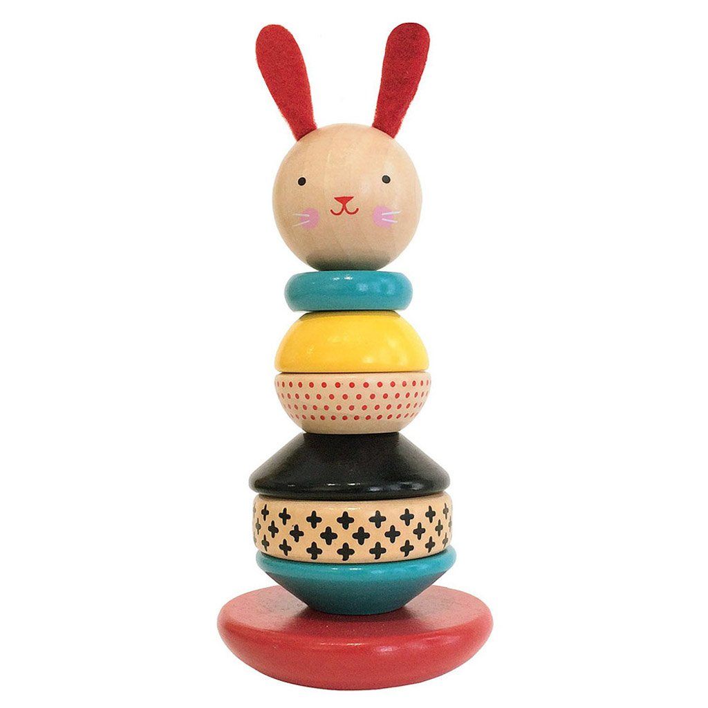 Modern Bunny Wooden Stacking Toy - BouChic 